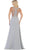 May Queen - Embellished Illusion Jewel A-line Dress MQ1621 - 1 pc Champagne In Size 10 Available CCSALE