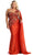 May Queen - Embellished One Shoulder Evening Dress RQ7943 Prom Dresses 2 / Rust