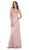 May Queen - Halter Neck Strappy Back Satin A-Line Gown MQ1594 CCSALE 2 / Mauve