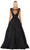 May Queen - Illusion Bateau Sequin Embroidered Ballgown RQ7706 - 1 pc Black In Size 8 Available CCSALE