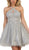 May Queen - Lace Appliqued Fitted Cocktail Dress Special Occasion Dress