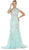 May Queen - Lace Ornate Mother of the Bride Dress RQ7567 CCSALE 12 / Aqua