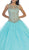 May Queen - LK-72 Lace Illusion Jewel Evening Gown Quinceanera Dresses