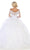 May Queen LK109 - Floral Applique Ballgown Ball Gowns