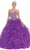 May Queen LK39 - Jeweled Corset Ballgown Ball Gowns 4 / Purple