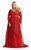 May Queen - Long Sleeve Embellished Formal Dress RQ7920B Mother of the Bride Dresses 22 / Red