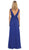 May Queen - MQ1225 Sleeveless Sheer Plunging A-Line Gown Bridesmaid Dresses