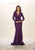 May Queen - MQ1530 Ruched Plunging V-neck Sheath Evening Gown - 1 pc Mauve in Size 6 Available CCSALE 12 / Purple