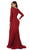 May Queen - MQ1530 Ruched Plunging V-neck Sheath Evening Gown - 1 pc Mauve in Size 6 Available CCSALE