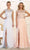 May Queen - MQ1563B Bateau A-Line Dress with Slit Mother of the Bride Dresses 22 / White