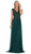 May Queen MQ1580 - Cap Sleeve A-Line Formal Dress Formal Gowns 4 / Hunter-Grn