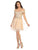 May Queen - MQ1659 Embellished Off-shoulder Cocktail Dress - 1 pc Champagne In Size 12 Available CCSALE 12 / Champagne