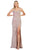 May Queen - MQ1730 Sweetheart Pleated Sheath Dress Prom Dresses 4 / Rosegold