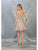 May Queen MQ1743 - Laced Metallic Cocktail Dress Special Occasion Dress