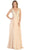 May Queen MQ1754B - Laced A-Line Evening Dress Evening Dresses 22 / Champagne