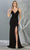 May Queen - MQ1792 Lace Deep Scalloped V-neck Trumpet Dress Evening Dresses