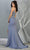 May Queen - MQ1792 Lace Deep Scalloped V-neck Trumpet Dress Evening Dresses