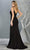 May Queen - MQ1792 Lace Deep Scalloped V-neck Trumpet Dress Evening Dresses