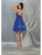 May Queen - MQ1800 Embellished Deep V-neck A-line Dress Homecoming Dresses