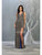 May Queen - MQ1805 Deep V-neck Trumpet Dress With Slit Prom Dresses 2 / Royal/Multi