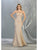 May Queen - MQ1806 Sleeveless Sweetheart Trumpet Dress Prom Dresses 4 / Champagne/Multi