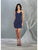 May Queen - MQ1823 Spaghetti Strap V-Neck Glitter Sheath Dress Homecoming Dresses 4 / Royal/Multi