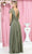 May Queen MQ1917 - Flutter Sleeve A-Line Prom Gown Evening Dresses