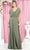 May Queen MQ1917 - Flutter Sleeve A-Line Prom Gown Evening Dresses 4 / Olive