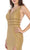 May Queen - Plunging V-Neck Sleeveless Trumpet Evening Dress MQ1582 - 1 pc Gold In Size 6 Available CCSALE 6 / Gold