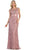 May Queen - Rhinestone Lace Floral Evening Gown RQ7182 - 1 pc Mauve in Size 6 Available CCSALE 6 / Mauve