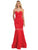 May Queen - RQ7305 Strapless Sweetheart Trumpet Gown Prom Dresses 2 / Red