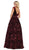 May Queen - RQ7674 Embellished Plunging V-neck Ballgown Special Occasion Dress