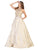 May Queen - RQ7772 Embroidered Halter Ballgown Ball Gowns 4 / Gold