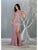 May Queen - RQ7848 Bateau Evening Gown with Slit Evening Dresses