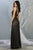 May Queen - RQ7858 Plunging V-Neck Sheath Evening Dress Evening Dresses