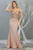 May Queen - RQ7877 Embellished V-neck Trumpet Dress Evening Dresses