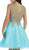 May Queen - Sleeveless Ornate Lace Illusion Cocktail Dress Special Occasion Dress