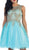 May Queen - Sleeveless Ornate Lace Illusion Cocktail Dress Special Occasion Dress