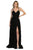 May Queen - Sleeveless V-Neck Slit A-Line Dress MQ1795 - 1 pc Champagne In Size 6 Available CCSALE 6 / Champagne