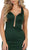 May Queen - Strappy Fitted Plunging Trumpet Prom Dress Bridesmaid Dresses