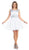 May Queen - Stunning Beaded Illusion Neck Cocktail Dress Special Occasion Dress 4 / White