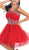 May Queen - Stunning Beaded Illusion Neck Cocktail Dress Special Occasion Dress