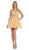 May Queen - Stunning Beaded Illusion Neck Cocktail Dress Special Occasion Dress