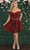 May Queen - Sweetheart Glitter Cocktail Dress MQ1877 - 1 pc Rosegold In Size 8 Available CCSALE 8 / Rosegold