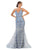 May Queen - V-Neck Embellished Prom Dress RQ7803 - 1 pc Dusty Blue In Size 8 Available CCSALE 8 / Dusty Blue