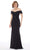 MGNY By Mori Lee - 72215 Beaded Waist Off Shoulder Mermaid Gown Mother of the Bride Dresses 2 / Black