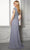 MGNY By Mori Lee 72421 - V-Neck Crepe Formal Dress Mother of the Bride Dresses