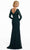 MGNY by Mori Lee - Bateau Beaded Lace Sheath Evening Dress 72010SC - 2 pc Emerald In Size 4 and 16 Available CCSALE