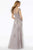 MGNY By Mori Lee - Beaded Lace Illusion Neck A-line Dress 72123SC - 1 pc Dusty Lilac In Size 8 Available CCSALE 8 / Dusty Lilac