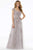 MGNY By Mori Lee - Beaded Lace Illusion Neck A-line Dress 72123SC - 1 pc Dusty Lilac In Size 8 Available CCSALE 8 / Dusty Lilac